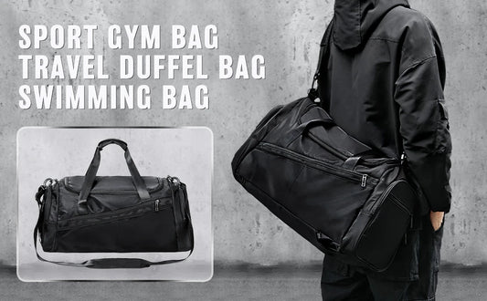 Likros Sports Gym Bag 40L – Stilren & Lätt Duffelväska med Skofack för Träning & Resa