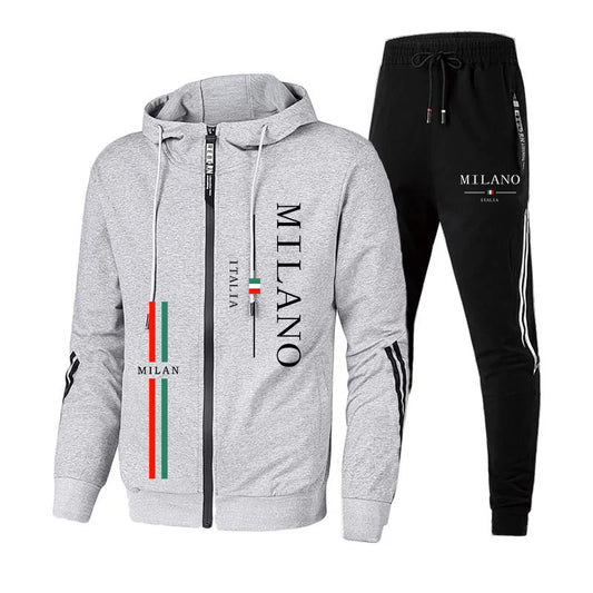 Sport Sweatshirts Men Daily Men Tracksuit Autumn Winter Hot Sales Travel Dressing Men's Parka Coat and Sweatpants Outdoor Hoodie