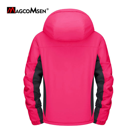 MAGCOMSEN Women's Winter Ski Jacket | Hiking & Trekking Fleece Snow Coat | Windproof Outdoor Outwear Parka | Snowboard Anorak
