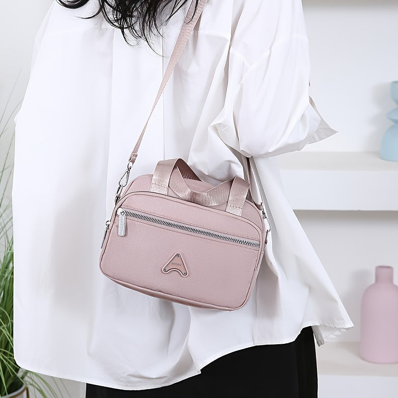 Dam handväska – Nylon med justerbar rem & flera fack