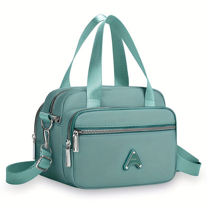 Dam handväska – Nylon med justerbar rem & flera fack