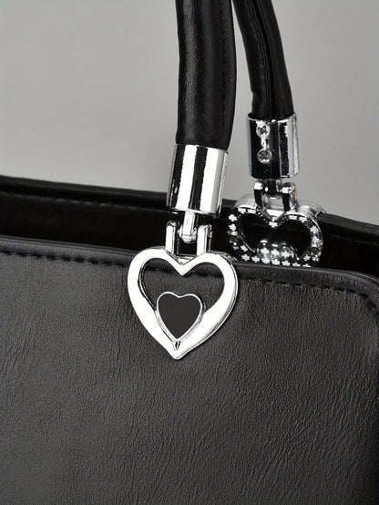 Chic damhandväska med rosett – axelrem & handledsväska