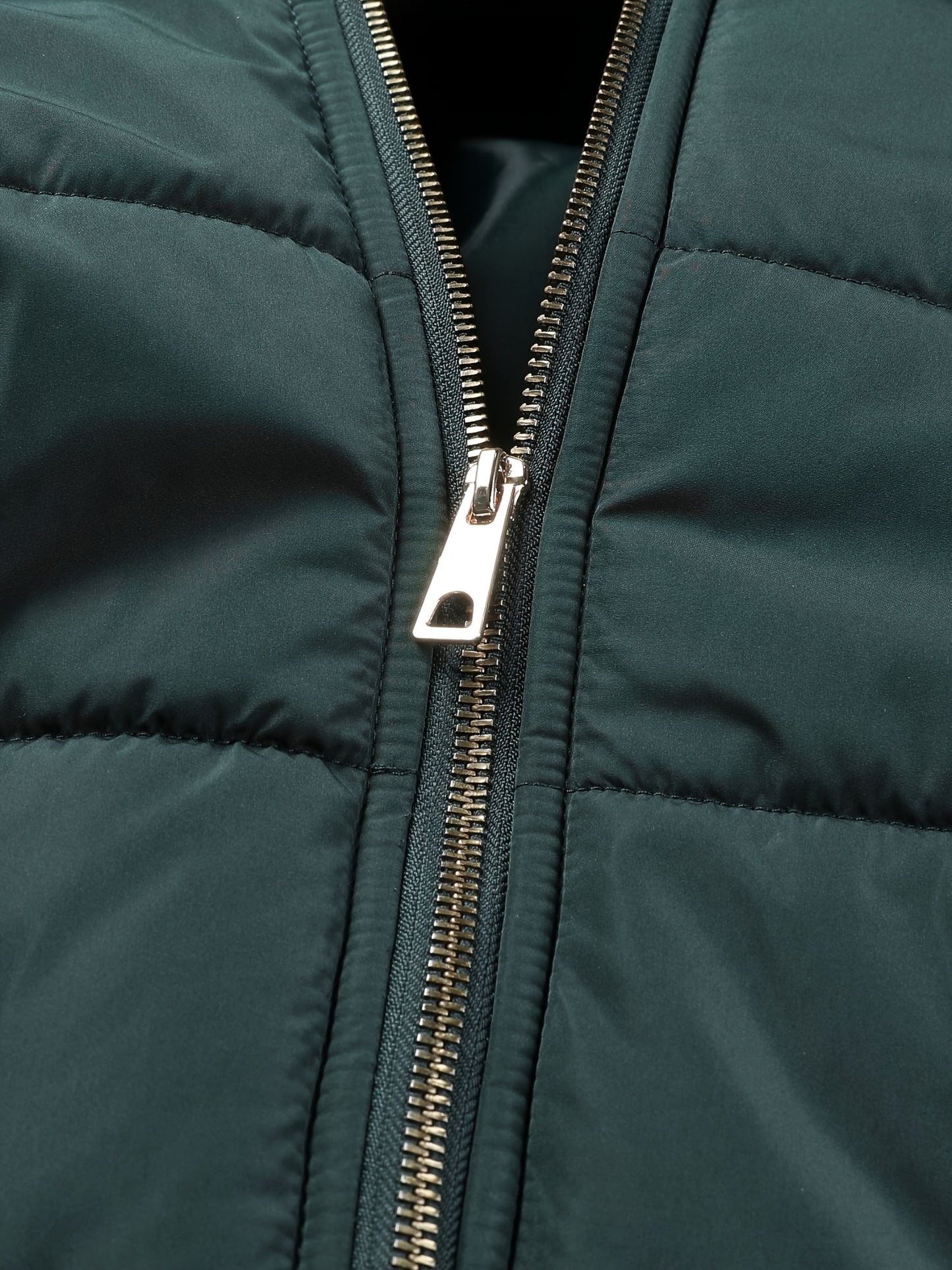 Damjacka med huva – midilång, dragkedja och justerbart bälte