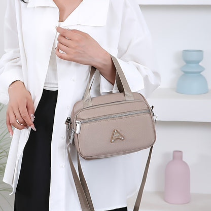 Dam handväska – Nylon med justerbar rem & flera fack