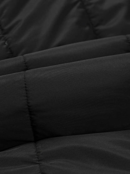 Damjacka med huva – midilång, dragkedja och justerbart bälte