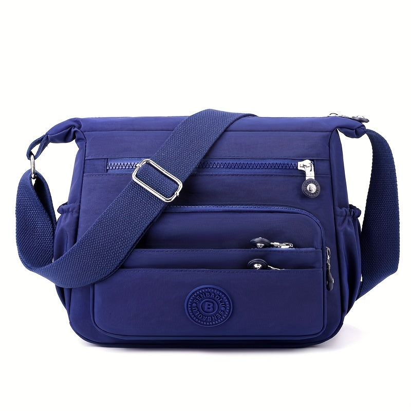 Dam crossbody-väska – Svart nylon med justerbar rem