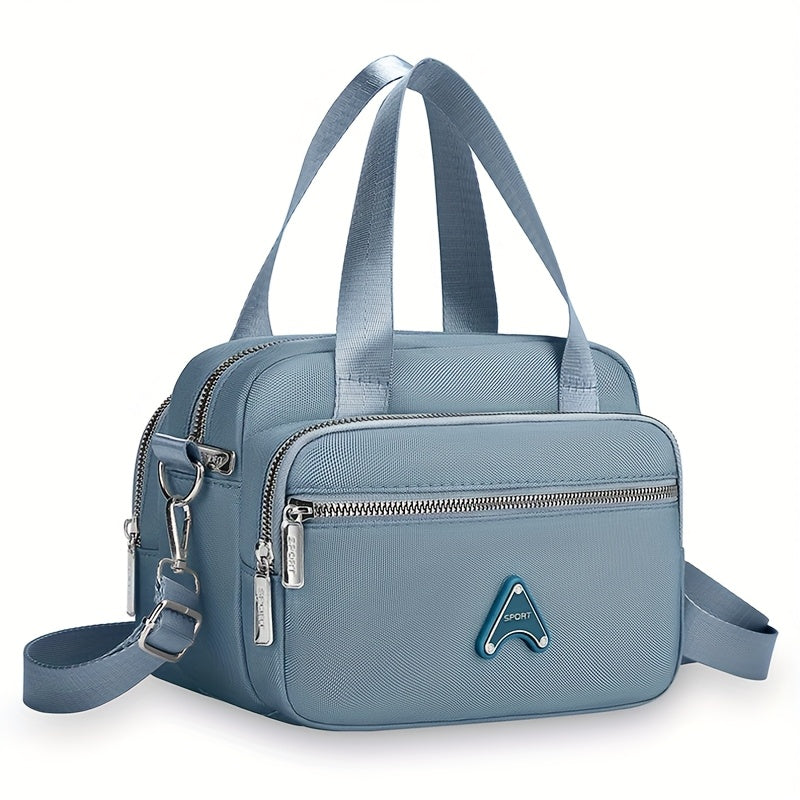 Dam handväska – Nylon med justerbar rem & flera fack