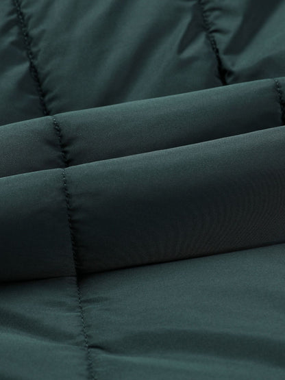 Damjacka med huva – midilång, dragkedja och justerbart bälte