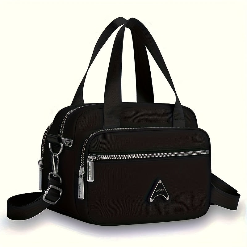 Dam handväska – Nylon med justerbar rem & flera fack