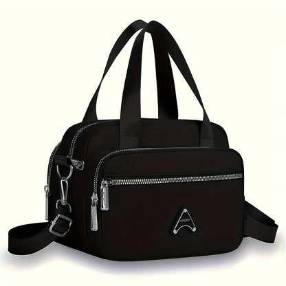 Dam handväska – Nylon med justerbar rem & flera fack