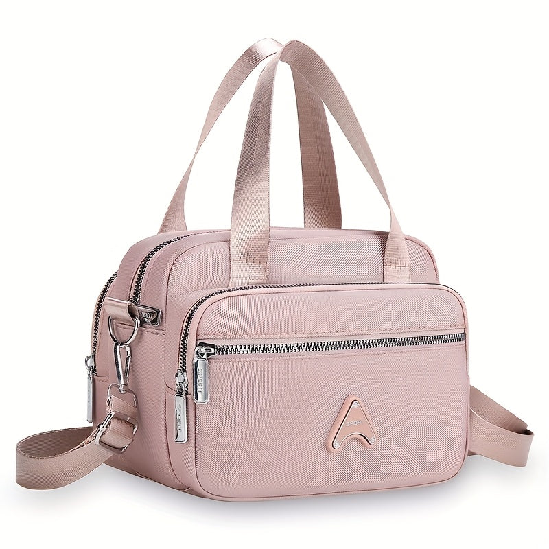 Dam handväska – Nylon med justerbar rem & flera fack