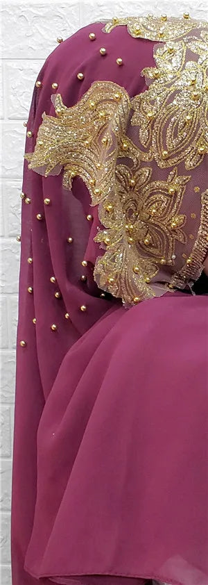 Chiffon sjal - användas som underscarf eller huvudduk