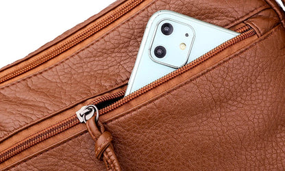 Dam Handväska – PU Läder Axelremsväska i Trendig Design