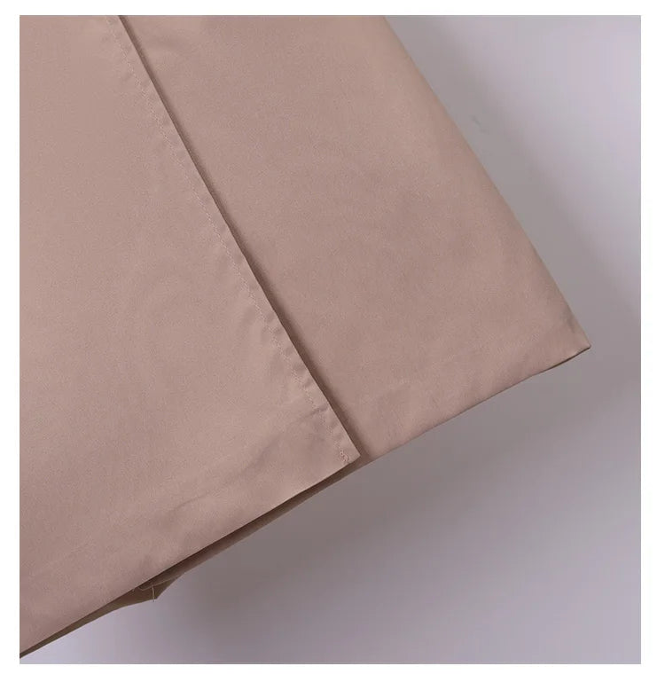 Khaki Trenchcoat för Kvinnor – Dubbelknäppt Windbreaker i Slim Fit