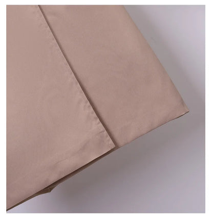 Khaki Trenchcoat för Kvinnor – Dubbelknäppt Windbreaker i Slim Fit