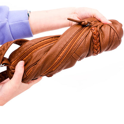 Dam Handväska – PU Läder Axelremsväska i Trendig Design