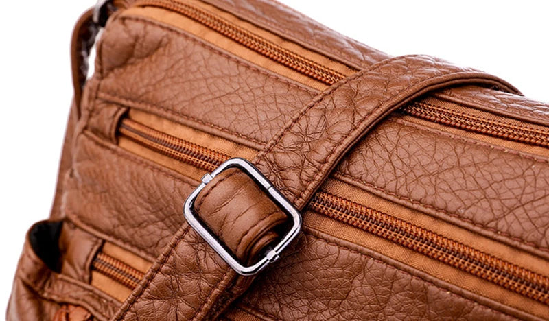 Dam Handväska – PU Läder Axelremsväska i Trendig Design