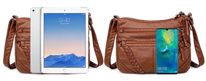 Dam Handväska – PU Läder Axelremsväska i Trendig Design