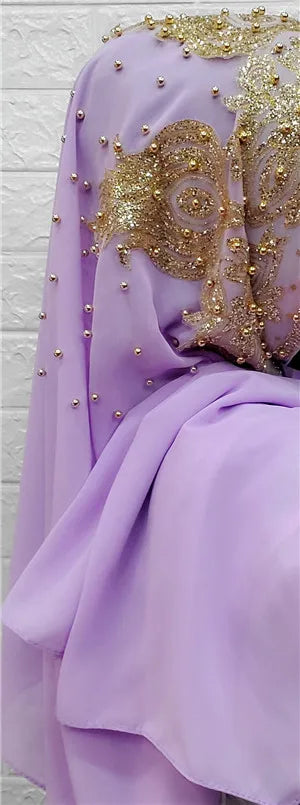 Chiffon sjal - användas som underscarf eller huvudduk