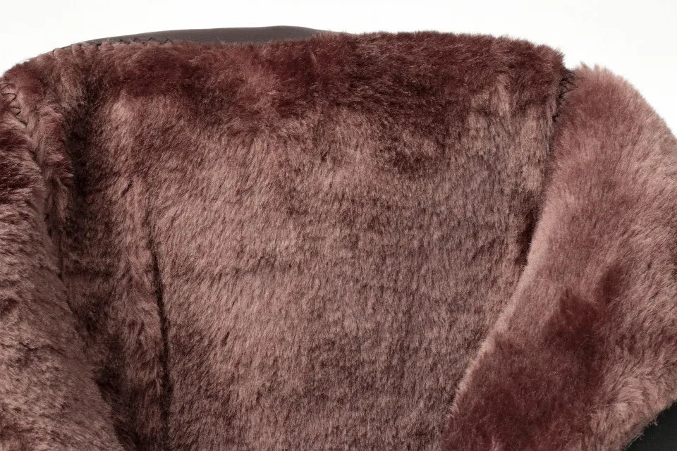 Vinterstövlar dam – läder med hög klack