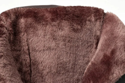 Vinterstövlar dam – läder med hög klack