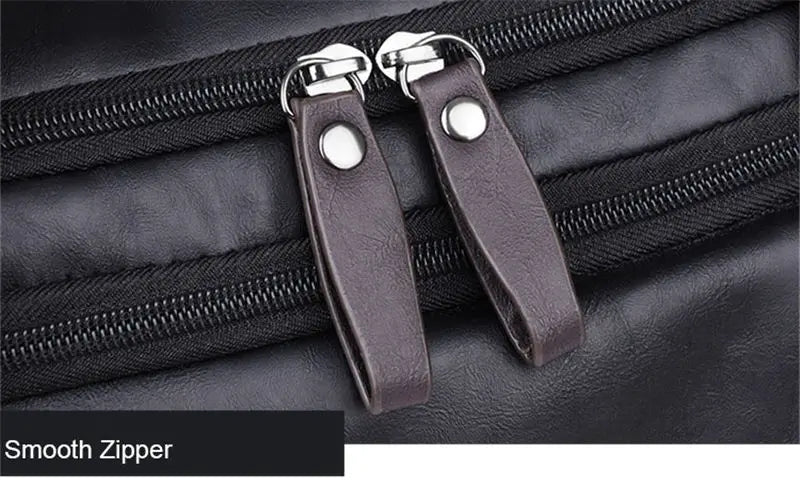 Men's PU Leather Gym Bag Sports Bags Duffel Travel Luggage Tote Handbag for Male Fitness Men Trip Carry ON Shoulder Bags XA109WA