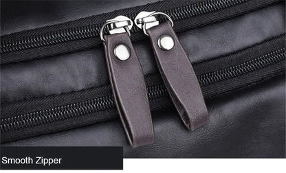 Men's PU Leather Gym Bag Sports Bags Duffel Travel Luggage Tote Handbag for Male Fitness Men Trip Carry ON Shoulder Bags XA109WA