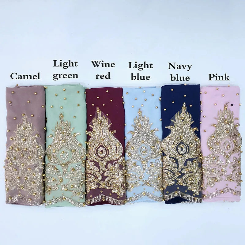 Chiffon sjal - användas som underscarf eller huvudduk