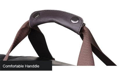 Men's PU Leather Gym Bag Sports Bags Duffel Travel Luggage Tote Handbag for Male Fitness Men Trip Carry ON Shoulder Bags XA109WA