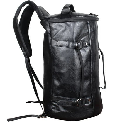 Scione PU Leather Gym Bag – Elegant Sportväska med Skofack för Män (20–35L)