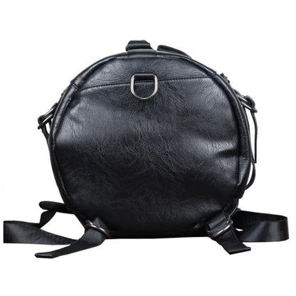 Scione PU Leather Gym Bag – Elegant Sportväska med Skofack för Män (20–35L)