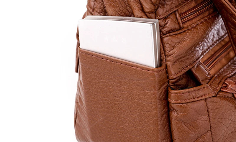 Dam Handväska – PU Läder Axelremsväska i Trendig Design