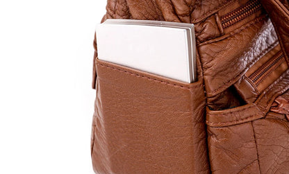 Dam Handväska – PU Läder Axelremsväska i Trendig Design