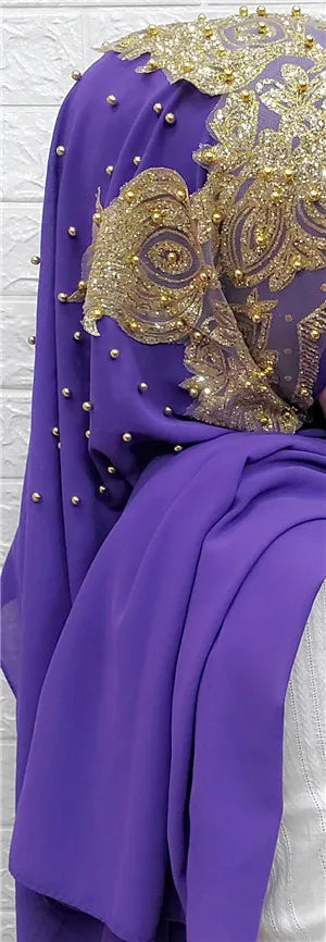 Chiffon sjal - användas som underscarf eller huvudduk