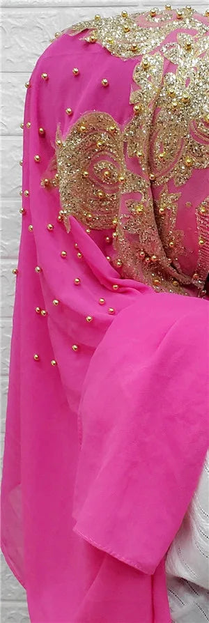 Chiffon sjal - användas som underscarf eller huvudduk