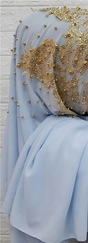 Chiffon sjal - användas som underscarf eller huvudduk