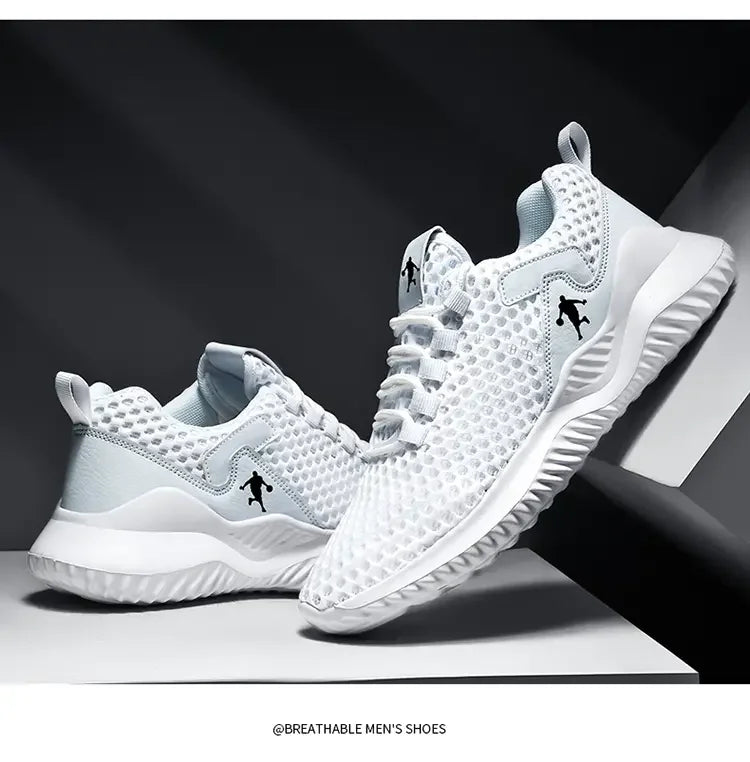 Vita Sneakers Unisex – Lätta & Andningsbara Skor för Vardag och Träning