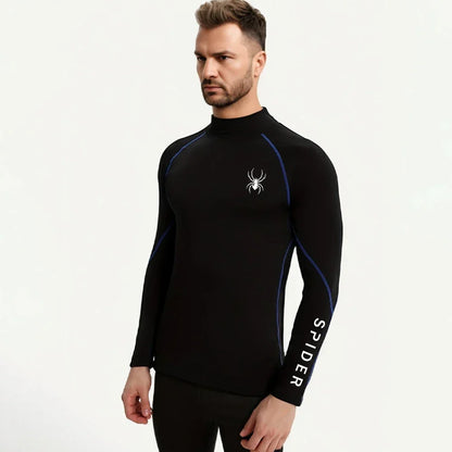 Herr T-shirt för Träning – Kompression, Långärmad & Quick Dry