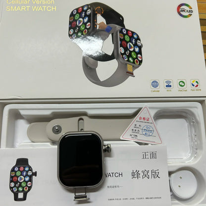 Smart 5G Smartwatch 2.29 Inch AMOLED Display 180 Degree Rotating Camera SIM Card WiFi GPS Video Calling Worldwide Version