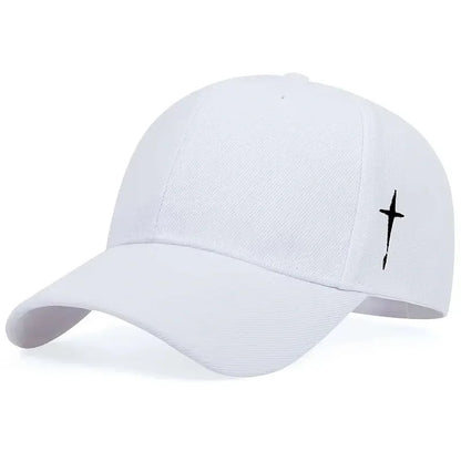 Unisex Baseballkeps med Broderad Cross – Elegant, Justerbar & Tidlös | Eurosane™