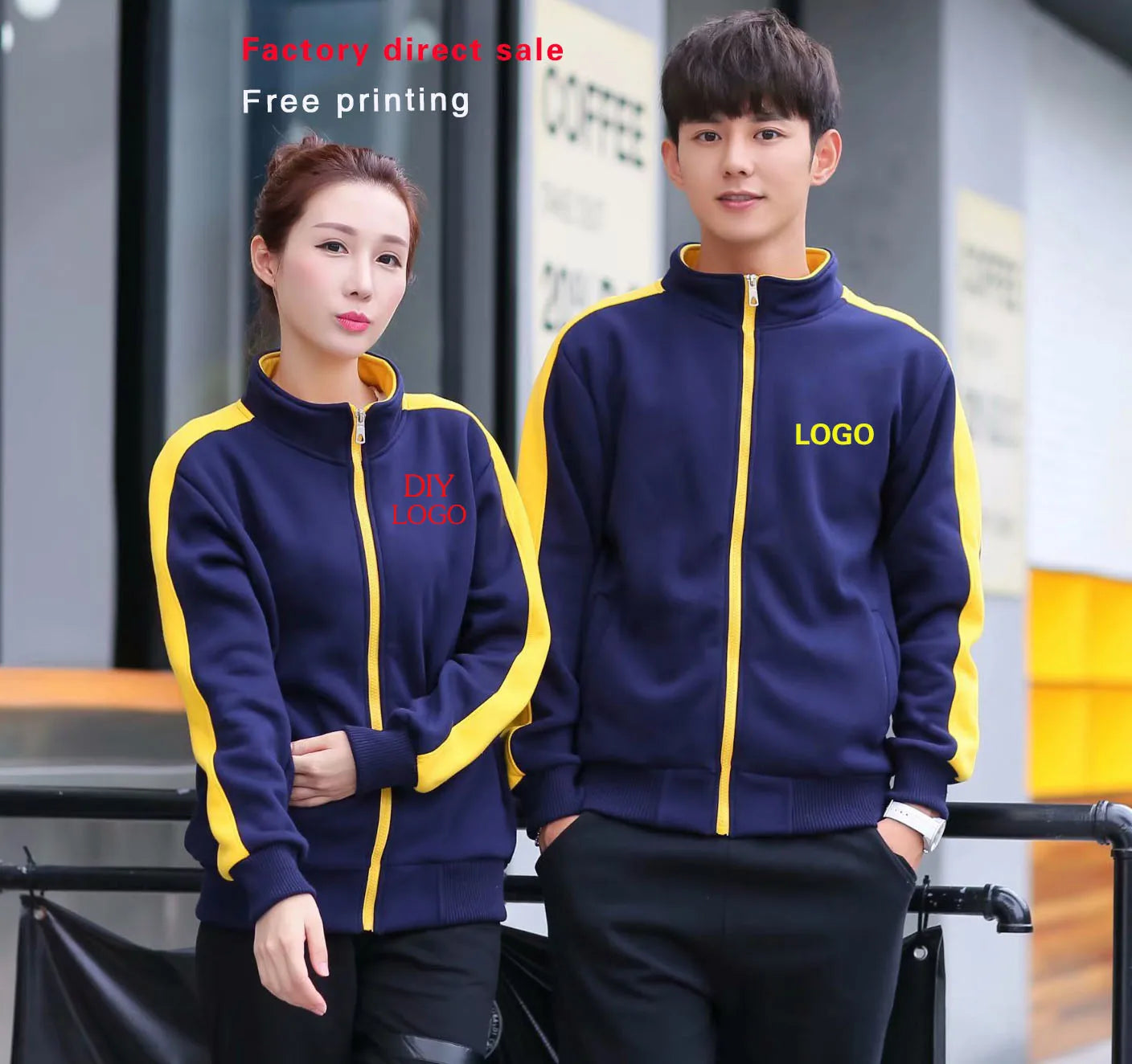 Tjock hoodie för grupp, event och jobb