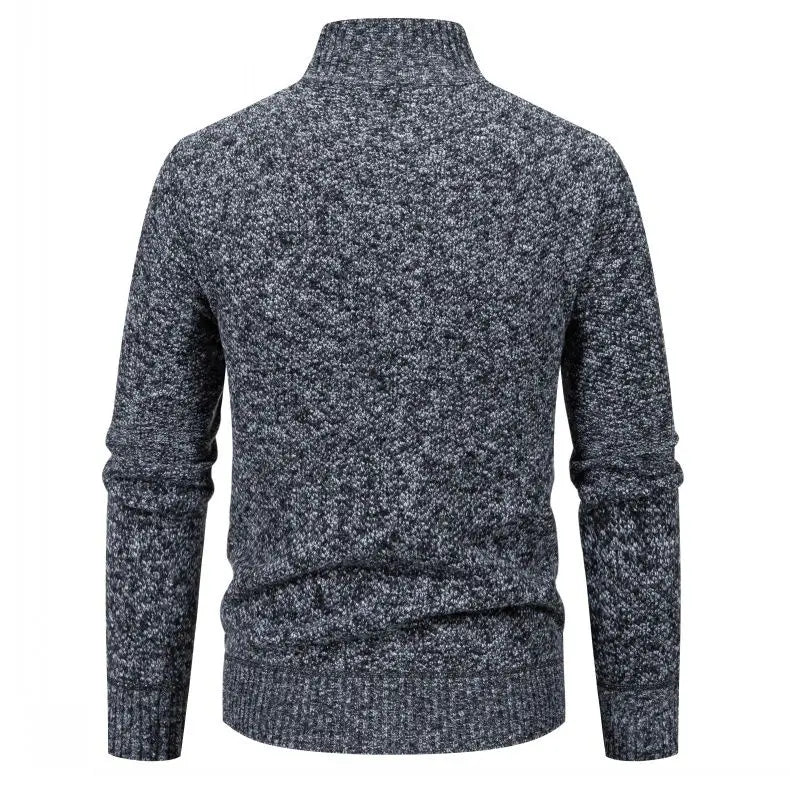 Herrkofta – Stickad jacka med dragkedja