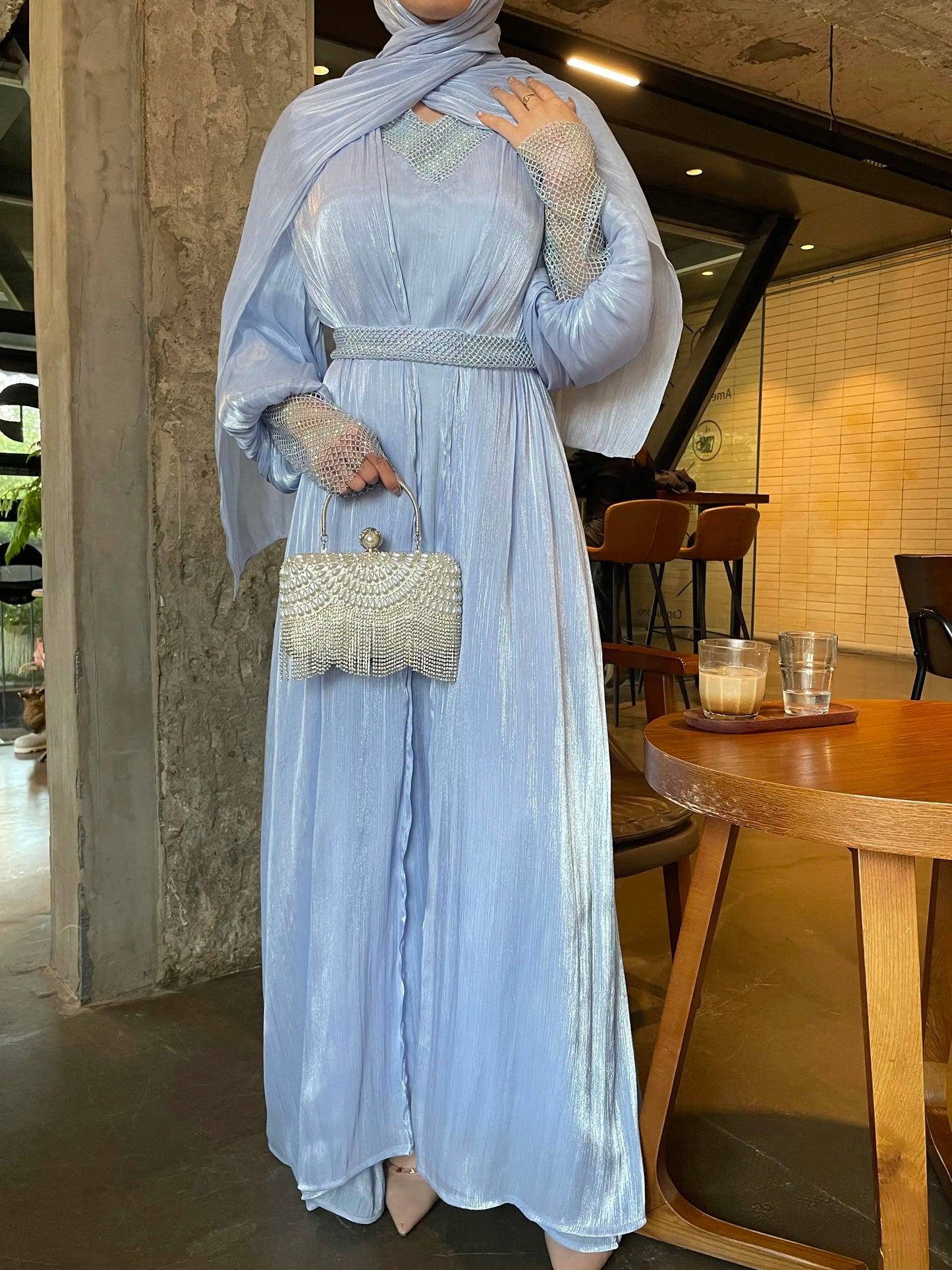 Chiffon abaya- kaftan / klänning