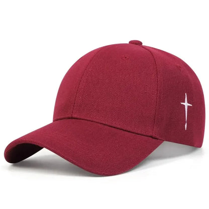 Unisex Baseballkeps med Broderad Cross – Elegant, Justerbar & Tidlös | Eurosane™
