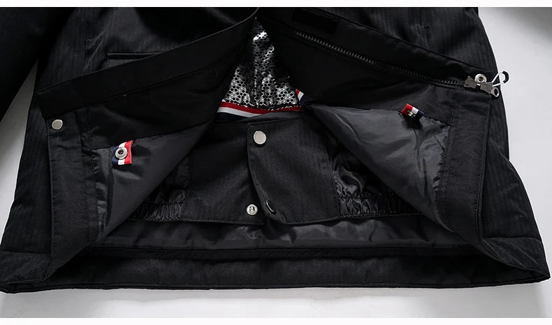 -35, Men and Women Snow Wear, Clothing for Snowboarding, Snow Ski Jacket and Pant Set, Snowboarding Clothing, Pure Color, Unsex