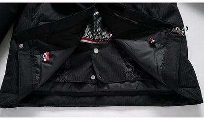 -35, Men and Women Snow Wear, Clothing for Snowboarding, Snow Ski Jacket and Pant Set, Snowboarding Clothing, Pure Color, Unsex