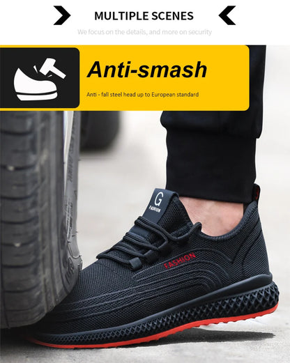 Arbetsskor med ståltå – Lätta och andningsbara skyddsskor
