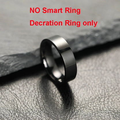 Smart Ring Display Screen Touch Health Monitor Gesture Swipe Video/Brush Tiktok 5ATM Waterproof Multi Sports Smartring Men Women
