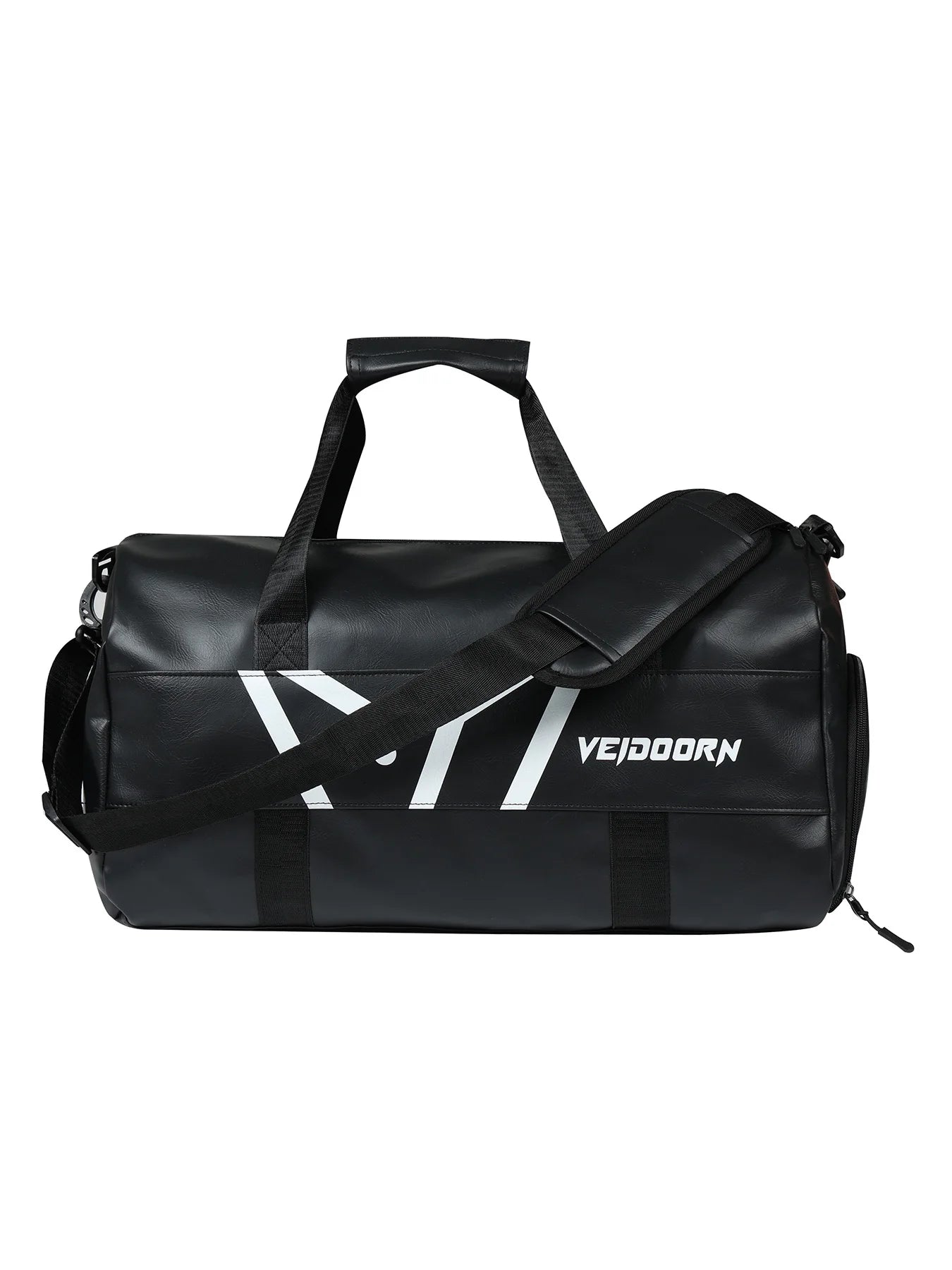 Veidoorn Large Capacity Gym Bag Waterproof Durable Dry and Wet Separation Sports Leather Bag Outdoor Travel Backpack