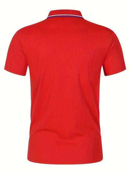 Herr pikétröja – Sommarens bekväma kortärmade polo i hög kvalitet